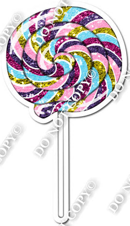 Swirl Sparkle Lollipop