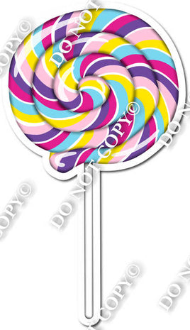 Swirly Flat Lollipop