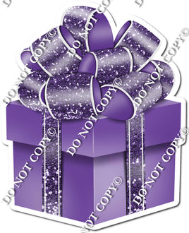 Sparkle - Purple Box & Purple Ribbon Present - Style 2