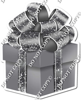 Sparkle - Grey Box & Silver Ribbon Present - Style 2
