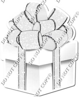 Sparkle - White Box & White Ribbon Present - Style 2