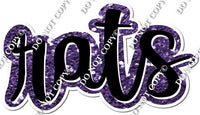 Split Cursive - Purple - CONG & RATS