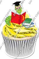 Yellow Cupcake with Book Worm w/ Variants