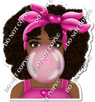 Pink - Girl Blowing Bubble w/ Variants
