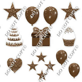 14 pc - Flair Set - Sparkle Chocolate