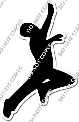 Boy Ninja Silhouette Jumping w/ Variants