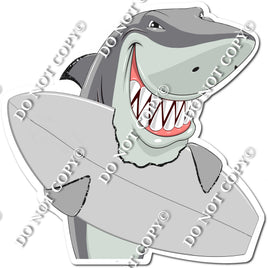 Grey Shark with Surfboard w/ Variants