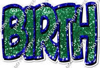 Green & Blue Sparkle - Birth w/ Variant