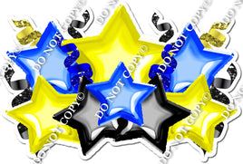 Foil Star Panel - Yellow, Blue, Black