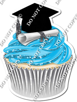 Caribbean - Blank Graduation Cap Cupcake
