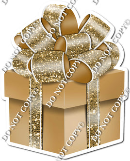 Sparkle - Gold Box & Gold Ribbon Present - Style 2