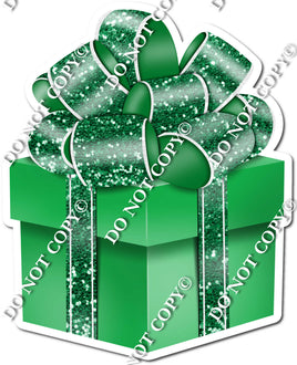 Sparkle - Green Box & Green Ribbon Present - Style 2