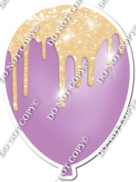 Lavender Balloon with Champagne Drip