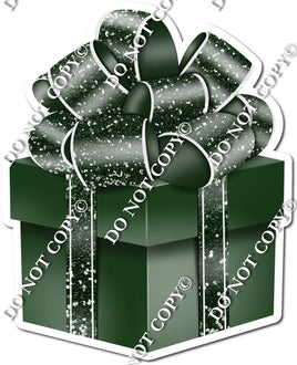 Sparkle - Hunter Green Box & Hunter Green Ribbon Present - Style 2