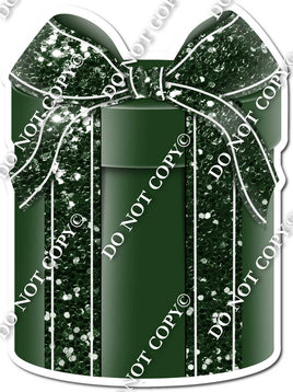 Sparkle - Hunter Green Box & Hunter Green Ribbon Present - Style 3