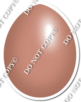 Flat Rose Gold Easter Egg