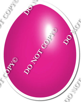 Flat Hot Pink Easter Egg