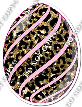 Gold Leopard & Baby Pink Egg