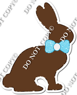 Chocolate Bunny - Baby Blue