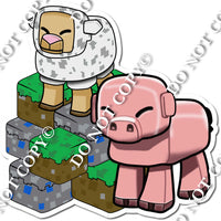Video Game - Blocks, Sheep & Pig w/ Variants