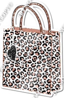 Shopping Bag - White Leopard