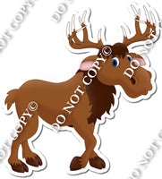 Moose with Deer Antlers w/ Variants