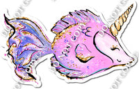 Fancy Pink Unicorn Fish w/ Variants