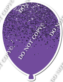Purple Glitter Balloon
