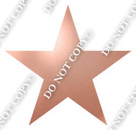 Flat - Rose Gold Star - Style 2