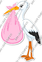Stork - Baby Pink Sparkle w/ Variants