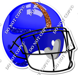 Football Helmet - Blue / Orange w/ Variants