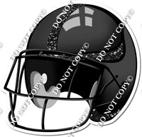 Football Helmet - Black / Black w/ Variants