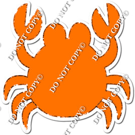 Flat Orange Crab with No Face w/ Variant