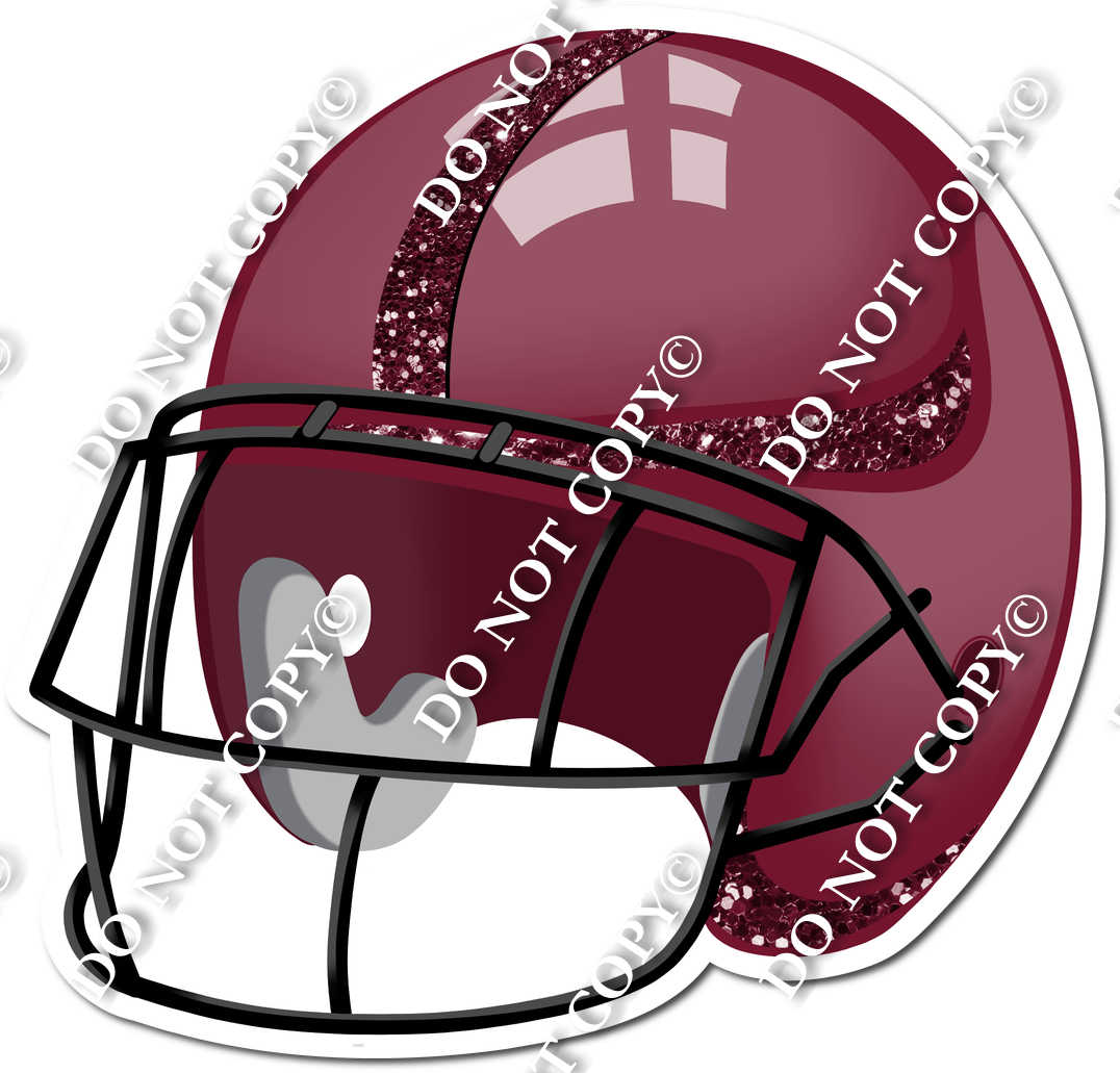 burghandy football helmet Football Helmet