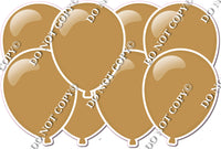 Flat Gold - Horizontal Balloon Panels