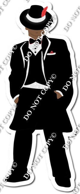 Dark Skin Tone Man in Tuxedo w/ Variant