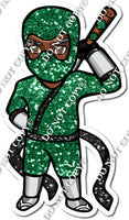 Dark Skin Tone Green - Ninja Boy w/ Variants