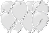 Flat Light Grey - Horizontal Balloon Panels