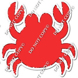 Flat Red Crab with No Face w/ Variant