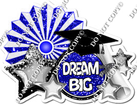 Blue - With Hat - Dream Big Statement with Fan w/ Variant
