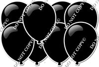 Flat Black - Horizontal Balloon Panels