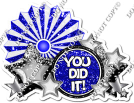 Blue - You Did It Statement with Fan w/ Variant