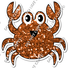 Sparkle Orange Crab with Smiley Face w/ Variant