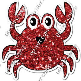 Sparkle Red Crab with Smiley Face w/ Variant