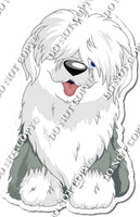 White & Grey Dog with Shaggy Fur w/ Variants