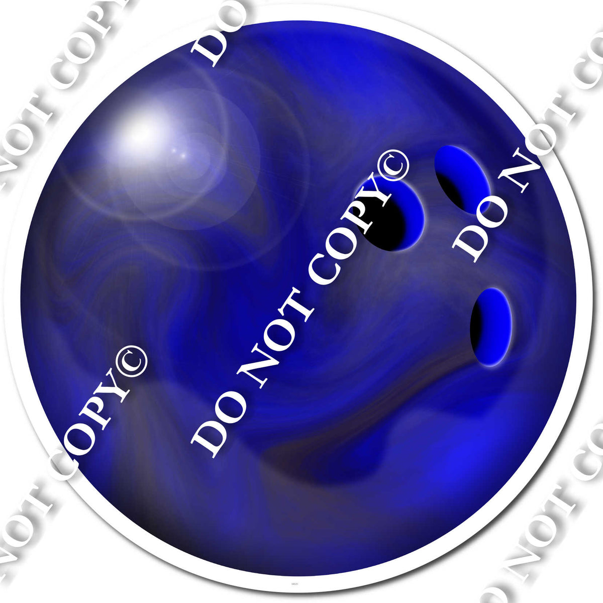 Bowling Ball Blue w/ Variants Sign Swag USA