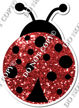 Red Sparkle Lady Bug