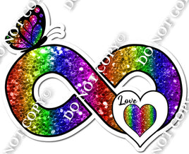 Rainbow Infinity with Heart