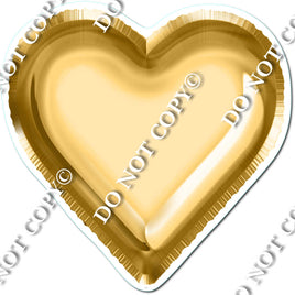 Gold Foil Balloon Heart