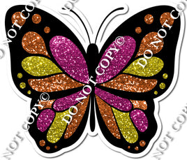 Butterfly - Pink, Yellow, Orange Sparkle w/ Variants